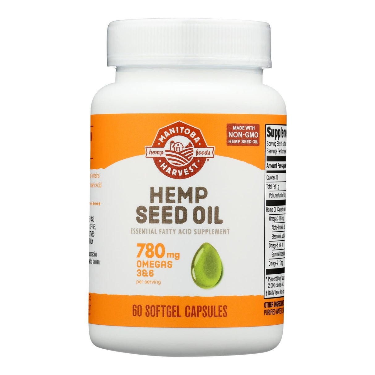 Supplements, Oil, Hemp, Softgels,60 - 1 EACH