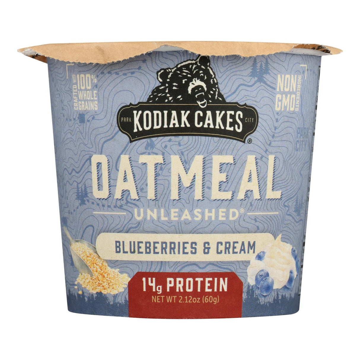 Oatmeal, Protein, Unleashed, Blueberries & Cream, Single-Serve Cup,12 - 2.12 OUNCE