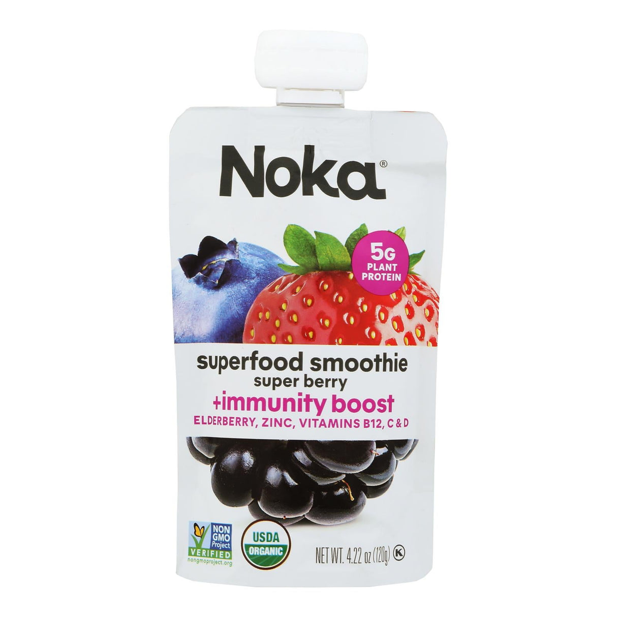 Smoothie, Superfood, Super Berry, Squeeze Pouch,6 - 4.22 OUNCE