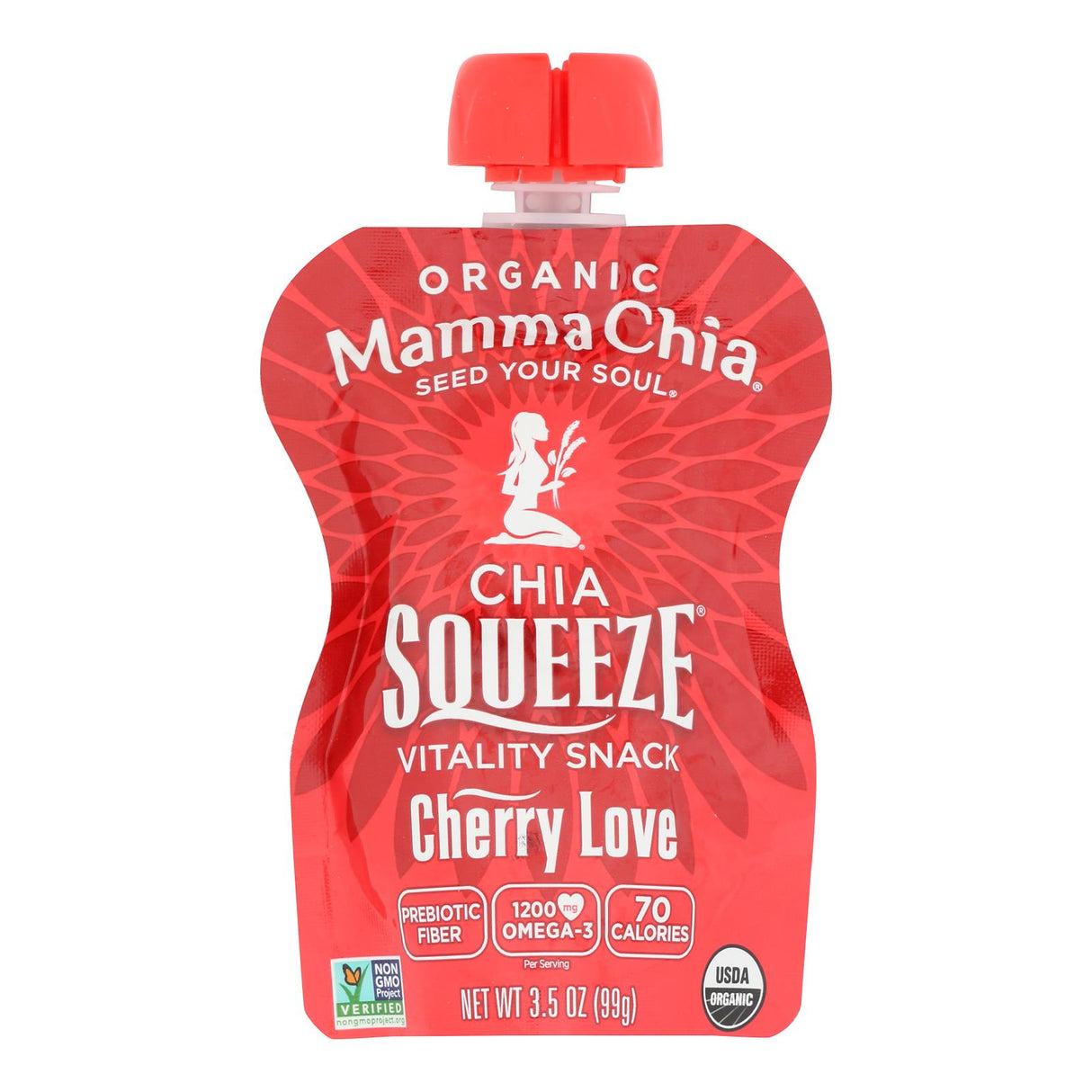 Snacks, Chia, Cherry & Beet, Squeeze Pouch,16 - 3.5 OUNCE