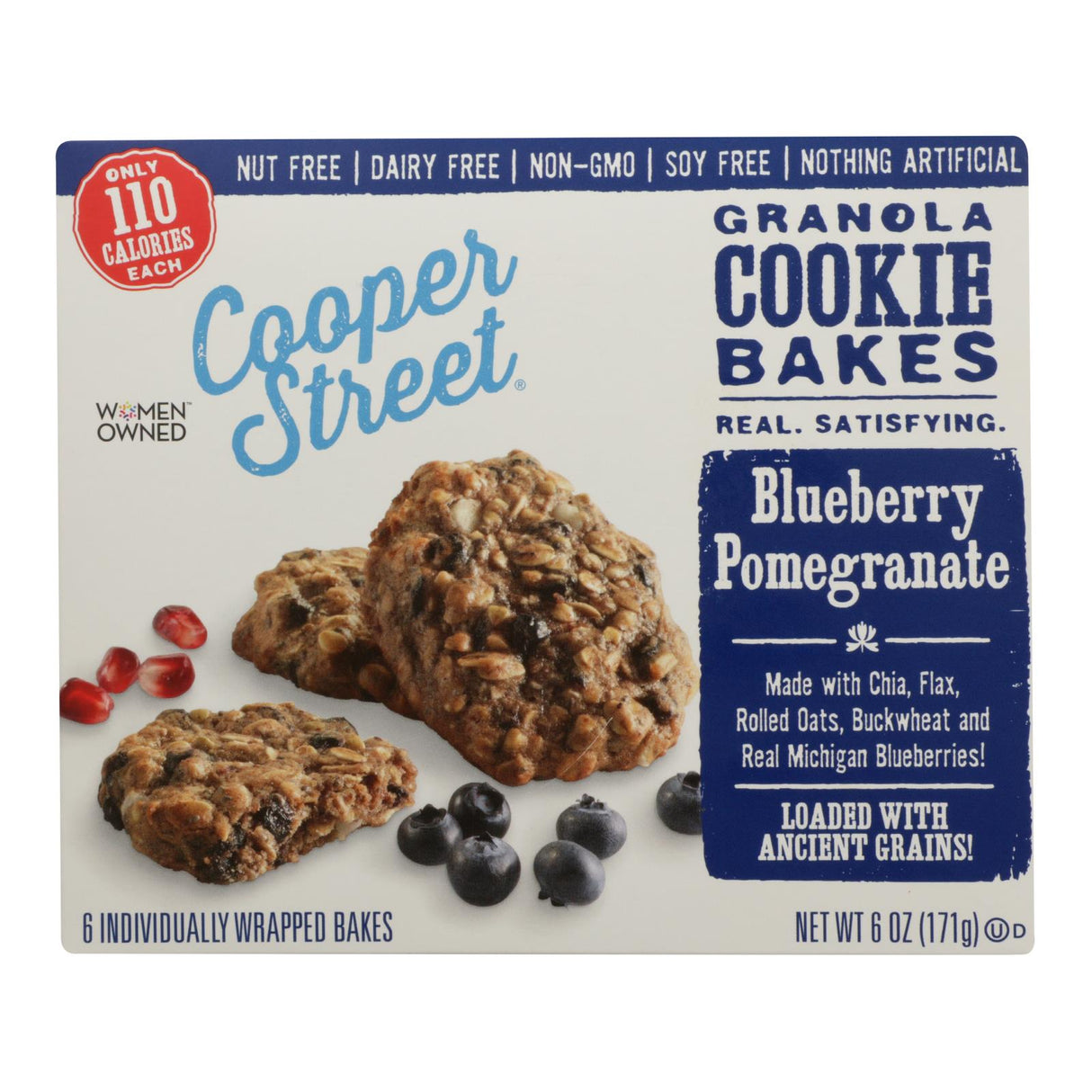 Bars, Granola Cookie, Blueberry & Pomegranate, 1 Ounce,6 - 6 COUNT