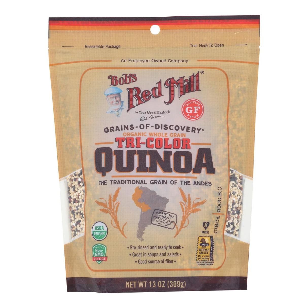 Quinoa, Tri-Color, Resealable Package,5 - 13 OUNCE