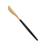 Knives, Moderna, Plastic, Gold, Black Handle, 7.75 Inch,10 - 50 COUNT
