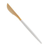 Knives, Moderna, Plastic, Gold, Black Handle, 7.75 Inch,10 - 50 COUNT