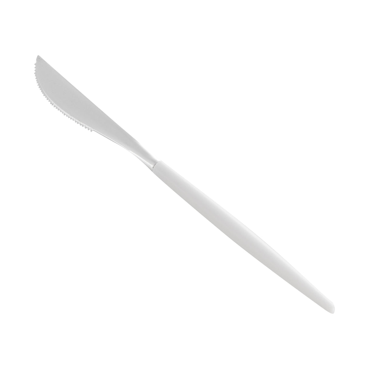Knives, Moderna, Plastic, Silver, Black Handle, 7.75 Inch,10 - 50 COUNT