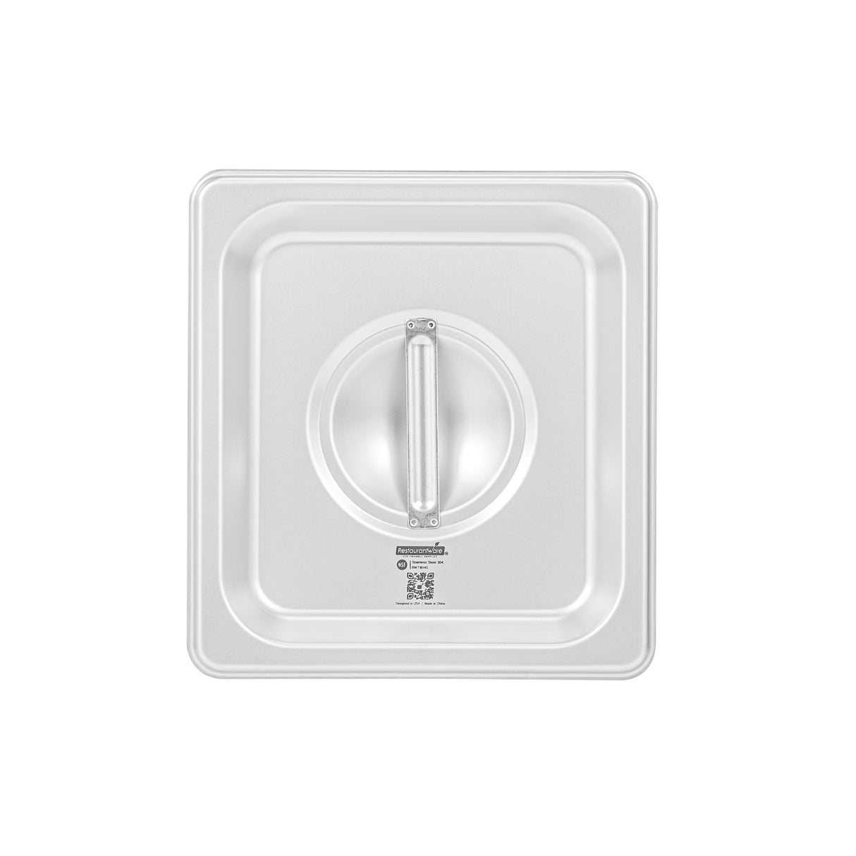 Lids, Steam Table, Kitchen Tek, Sixth-Size, Stainless Steel,12 - 1 EACH