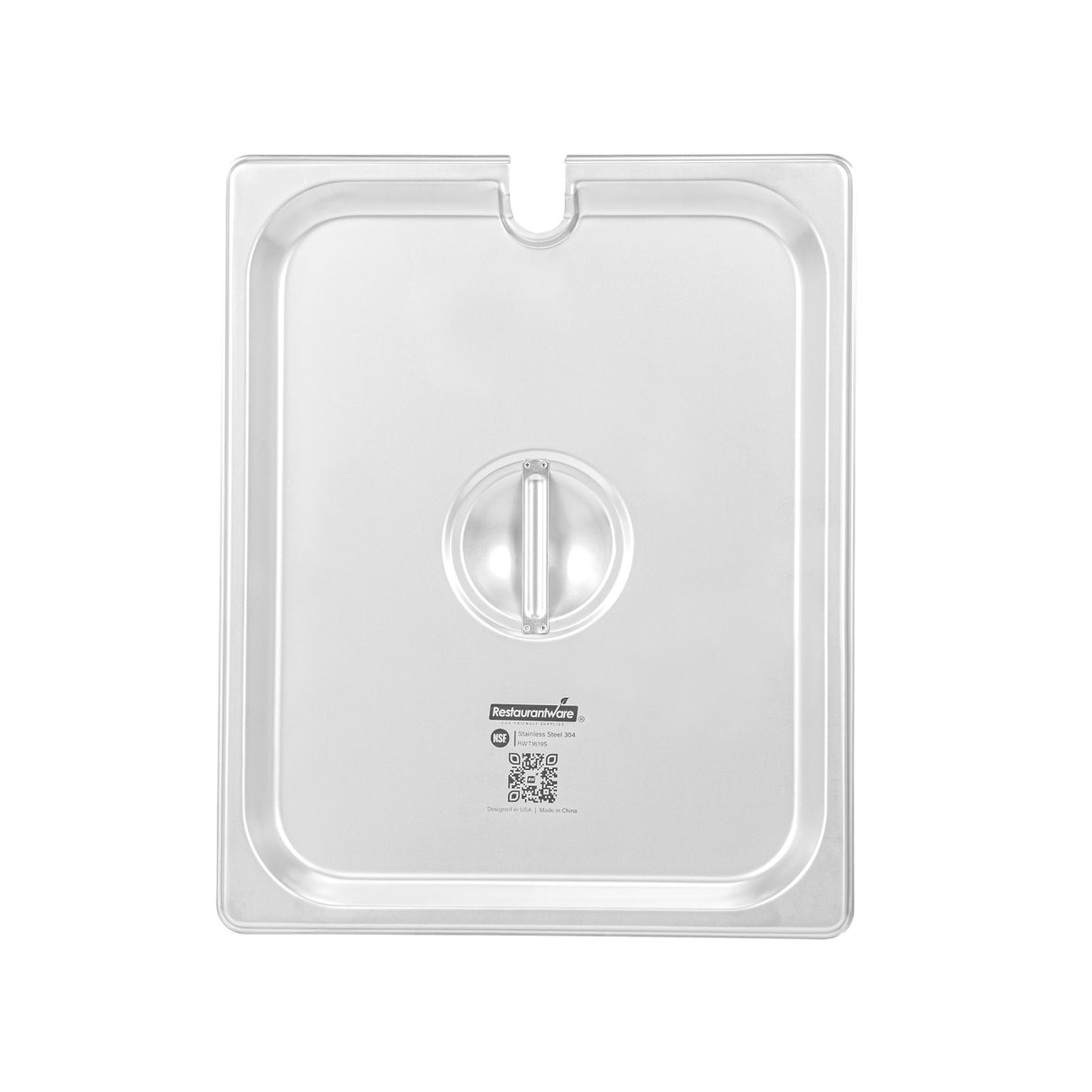 Lids, Steam Table, Kitchen Tek, Half-Size, Stainless Steel,12 - 1 EACH