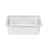 Pans, Steam Table, Kitchen Tek Half-Size, Perforated, 4 Inch Deep, Anti Jam, 24 Gauge,6 - 1 EACH