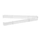 Tongs, Serrated, Cater Tek Heavy-Duty, 9 Inch, Plastic, Clear,10 - 10 COUNT