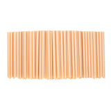 Straws, Basic Nature, Plastic, Orange, Pointed, 9 Inch, Extra Wide, Unwrapped, PLA,10 - 100 COUNT
