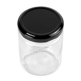 Jars, Storage, Vetri 8 Ounce, Glass, includes Black Metal Lid,10 - 10 COUNT