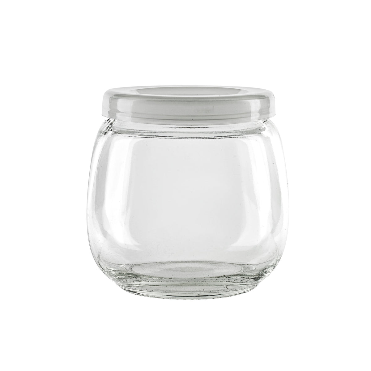 Jars, Pudding, 7 Ounce, Spheric, with Plastic Cap, 1 Each,105 - 1 COUNT