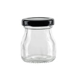 Jars, Pudding, 1.6 Ounce, Smooth, with Black Twist Cap,240 - 1 EACH