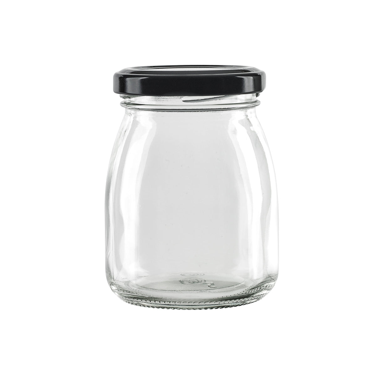 Jars, Pudding, 6.7 Ounce, Smooth, with Black Twist Cap,84 - 1 EACH