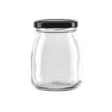Jars, Pudding, 6.7 Ounce, Smooth, with Black Twist Cap,84 - 1 EACH