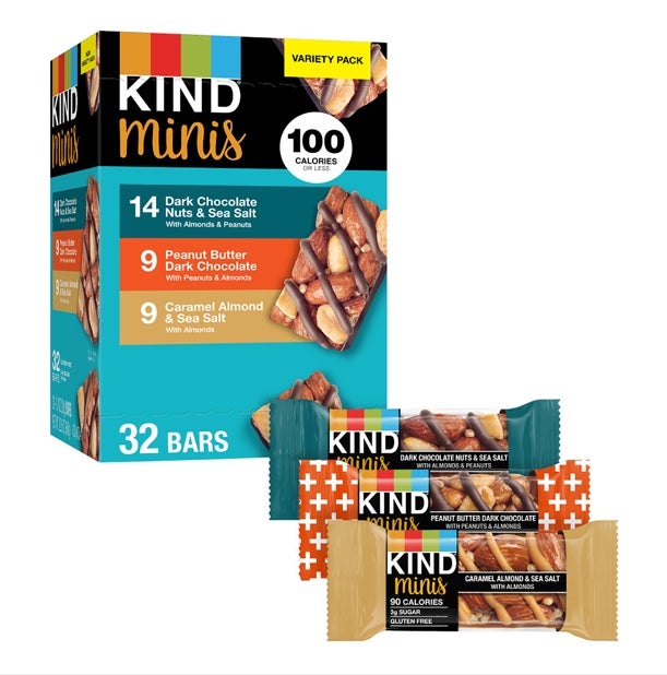 Bars, Variety, Dark Chocolate Nuts & Sea Salt / Peanut Butter Dark Chocolate/ Caramel Almond & Sea Salt,32 - 0.7 OUNCE