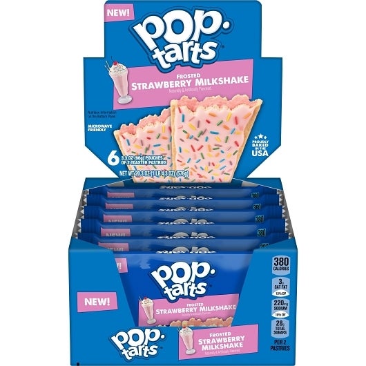 Pastry, Toaster, Frosted, Strawberry Milkshake, 3.3 Ounce,12 - 6 COUNT