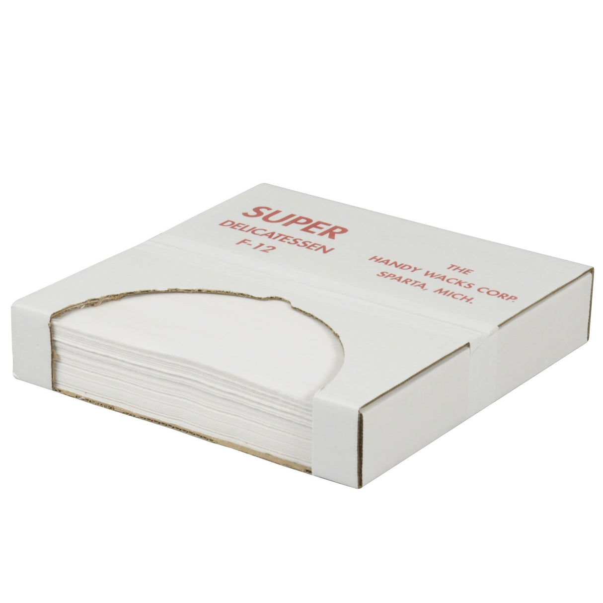 Wraps, Deli, 12 x 12 Inch, White, Flat,6 - 1000 COUNT