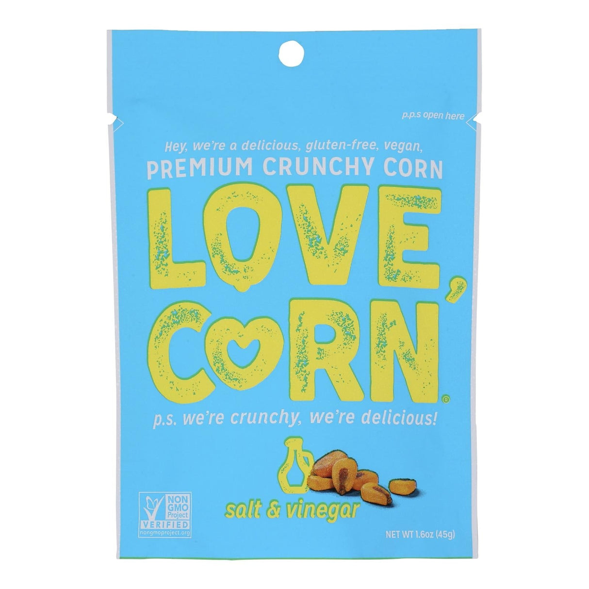 Snacks, Corn Kernel, Salt & Vinegar,10 - 1.6 OUNCE