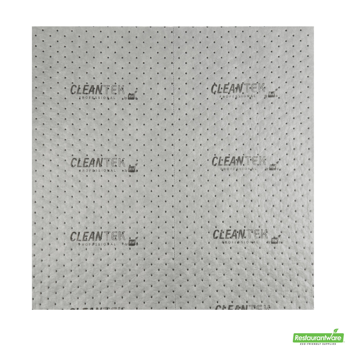 Sorbent Pad, Clean Tek, Heavyweight, 30 x 30 Inch, Gray, Perforated,50 - 1 EACH