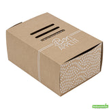 Trays, 2-Compartment Burger, Cater Tek 8.25 x 5.75 x 3.75 Inch, Paper, Rectangular, includes Cover,100 - 1 EACH