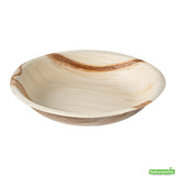 Plates, Deep, Indo 7 x 7 x 1.25 Inch, Palm Leaf, Natural, Round,4 - 25 COUNT