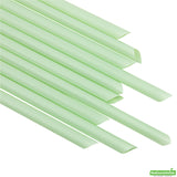 Straws, Boba, Basic Nature, Plastic, Green, Pointed, 9 Inch, Unwrapped, PLA,100 - 1 EACH