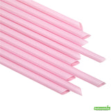 Straws, Boba, Basic Nature, Plastic, Pink, Pointed, 9 Inch, Unwrapped, PLA,100 - 1 EACH
