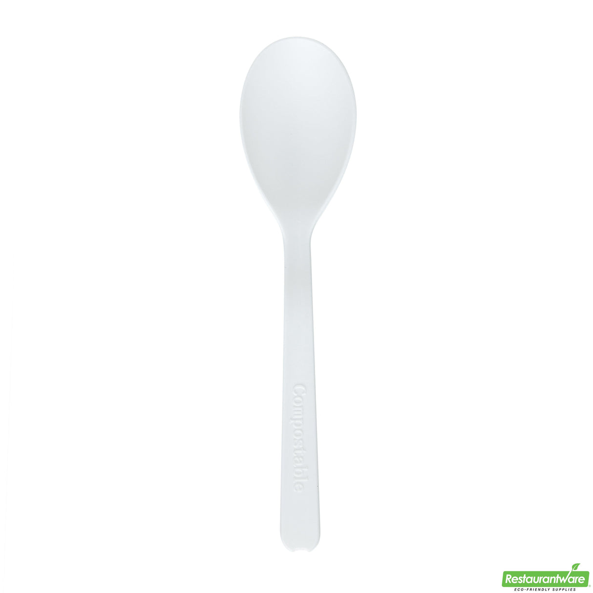 Spoons, Mini, Basic Nature, Plastic, White, Round, 4 Inch, Heat-Resistant,10 - 100 COUNT