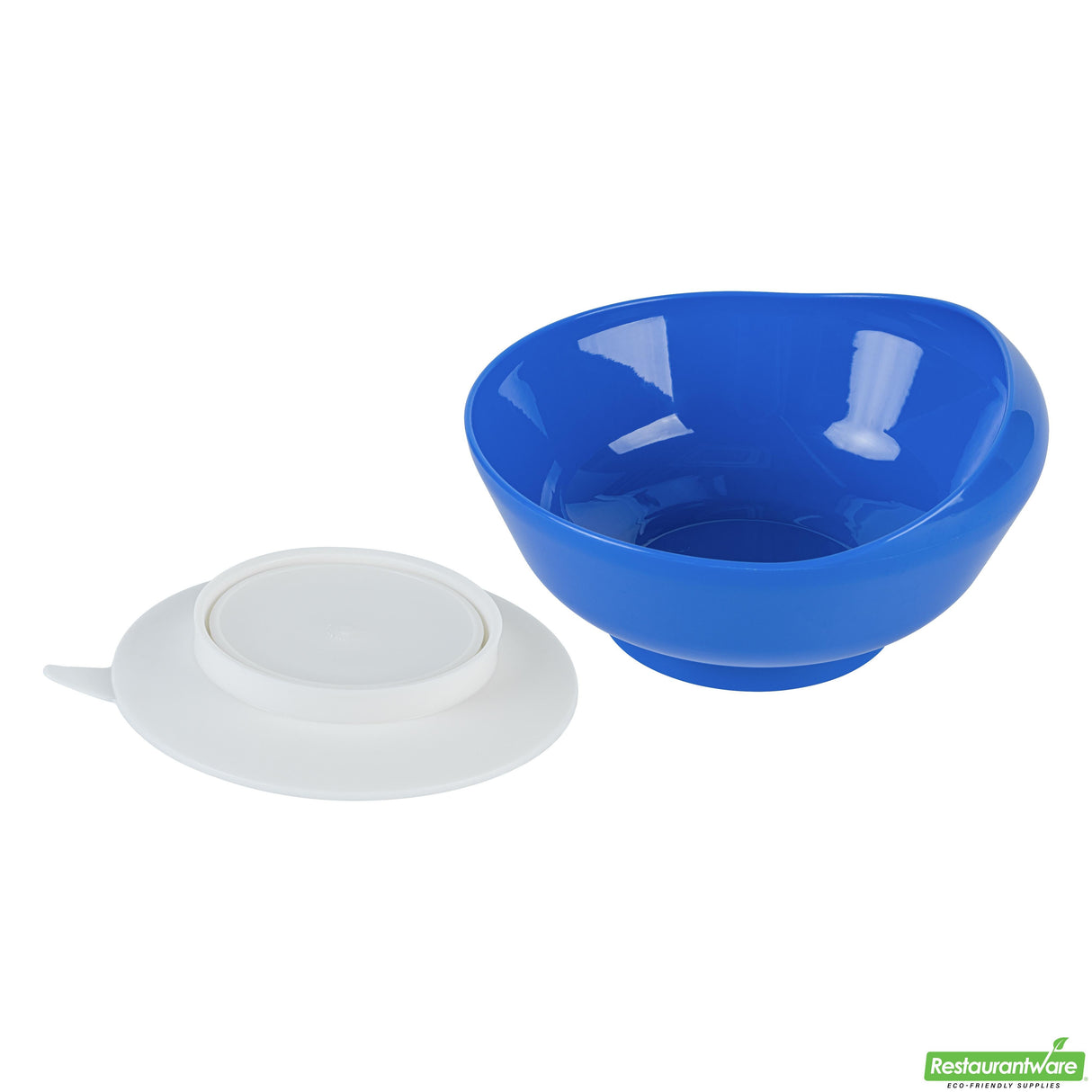 Bowls, Scoop, Adapt Tek Plastic, 19 Ounce, Blue, Suction Base, 5.75 x 5.75 x 3 Inch, Round,20 - 1 COUNT