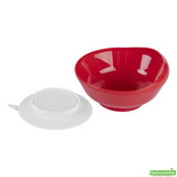 Bowls, Scoop, Adapt Tek Plastic, 19 Ounce, Red, Suction Base, 5.75 x 5.75 x 3 Inch, Round,20 - 1 COUNT