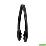 Tongs, Scalloped, Cater Tek Heavy-Duty, 9 Inch, Plastic, Black,10 - 10 COUNT