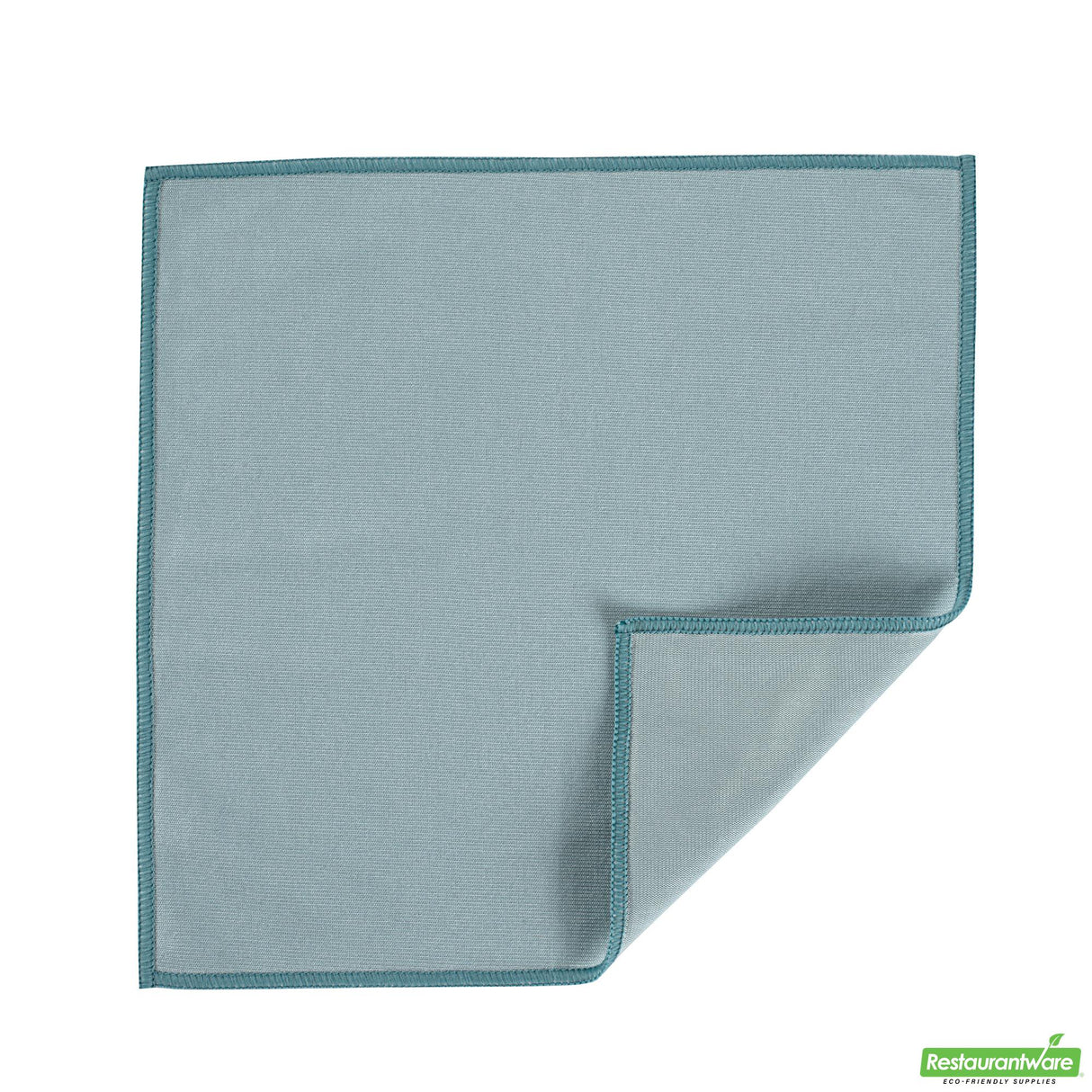 Cloth, Glass Cleaning, Clean Tek Professional 11.75 x 11.75, Light Blue, Microfiber,2 - 1 EACH