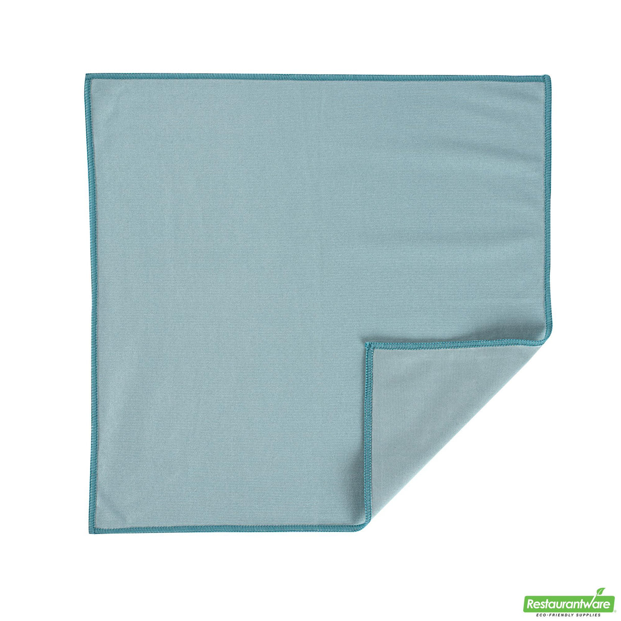 Cloth, Glass Cleaning, Clean Tek Professional 15.75 x 15.75, Light Blue, Microfiber,2 - 1 EACH
