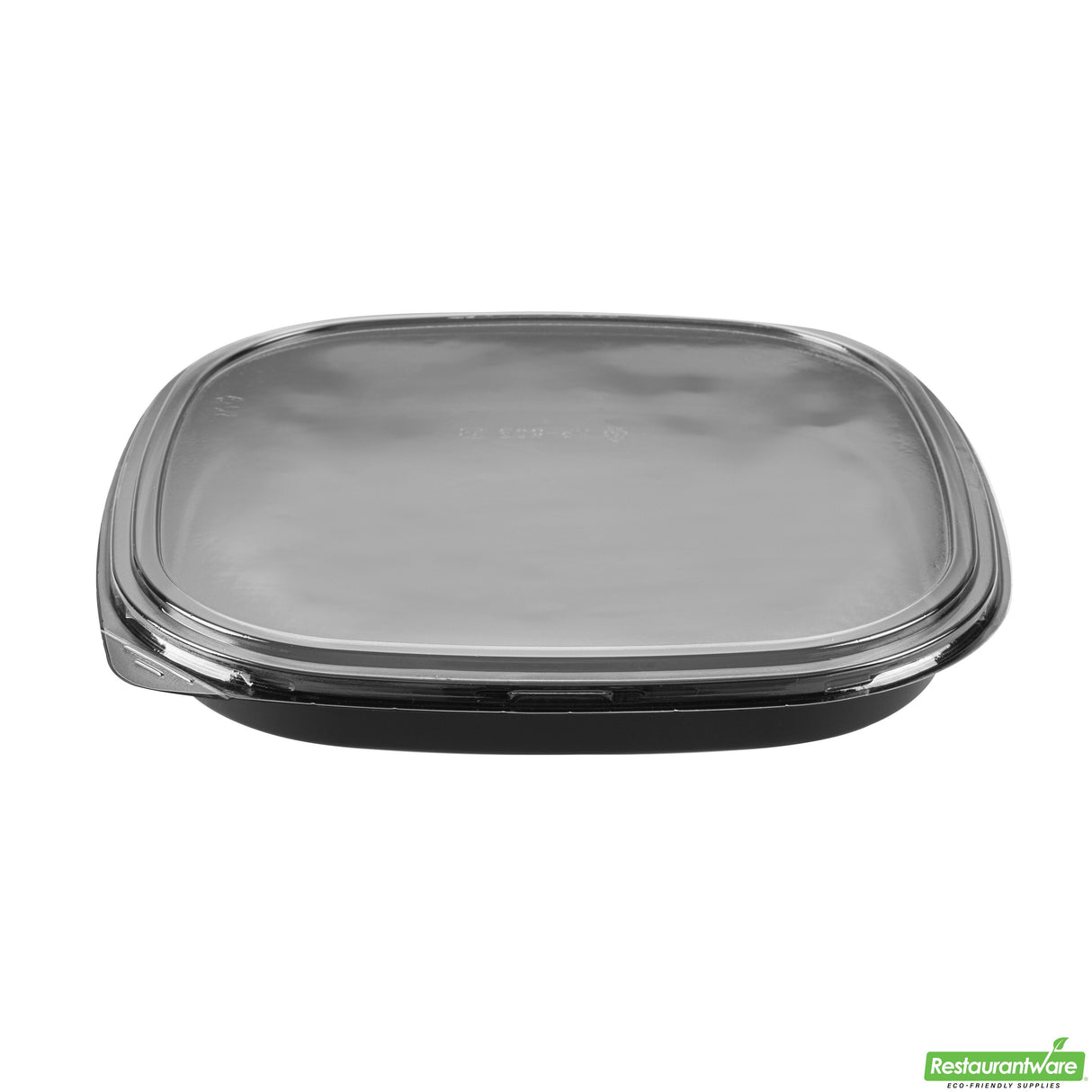 Trays, Take-Out Sushi, Roku 13.50 x 13.50 x 1.75 Inch, Plastic, Black, Square, includes Clear Lid,50 - 2 PIECE