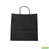 Bags, Retail, Saving Nature 10.25 x 7.75 x 10.50 In, Paper, Black, with Handles,100 - 1 EACH