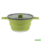Pots, Hi Tek 2.50 Liter, Collapsible, Green, Silicone, 12.50 x 8.75 x 4.75 Inch, includes Lid,20 - 1 EACH