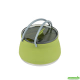 Kettles, Hi Tek 1 Liter, Collapsible, Green, Silicone, 6 x 6 x 4.25 Inch, includes Lid,20 - 1 EACH