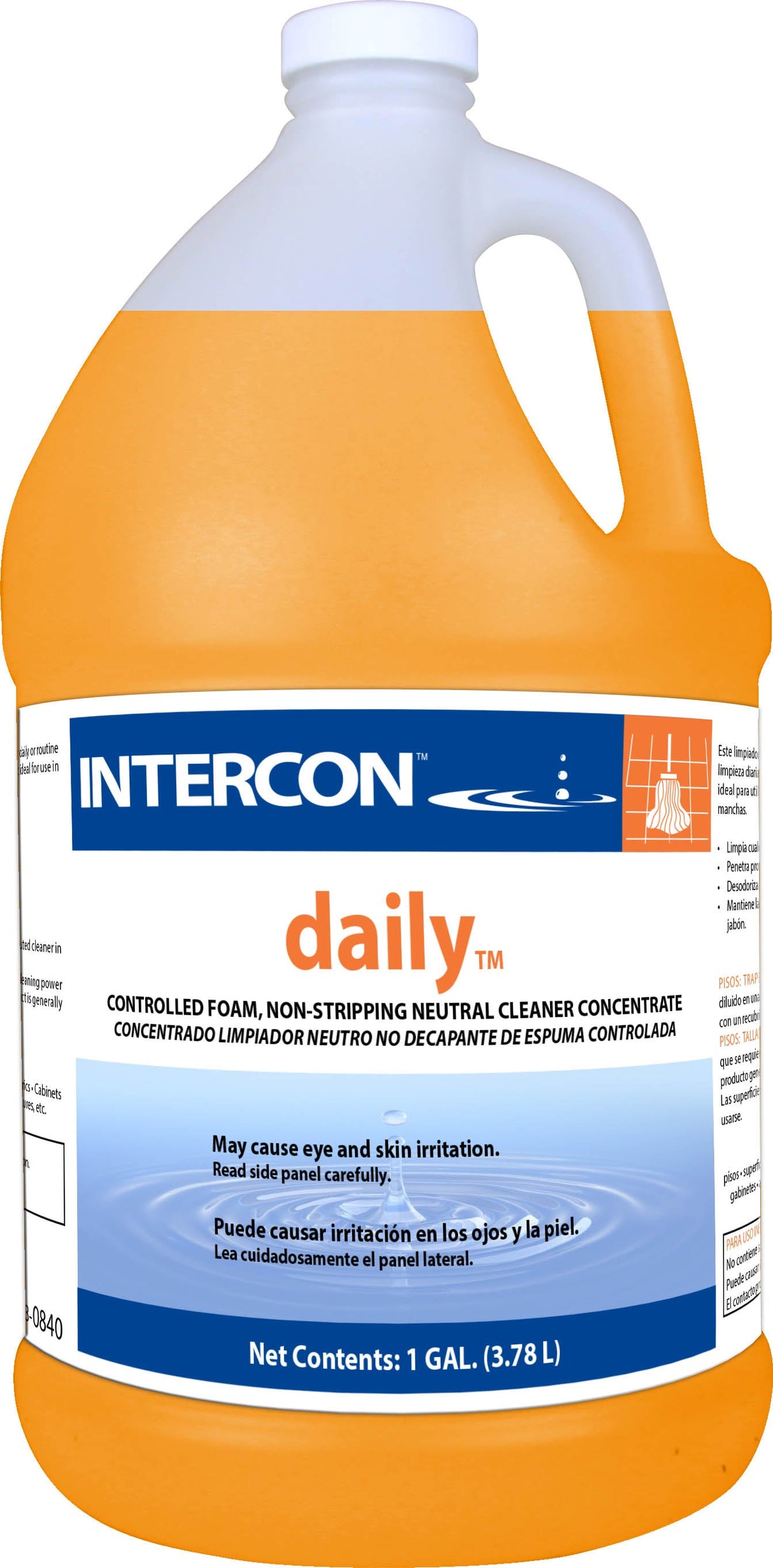 Cleaner, Floor, Orange, 1 Fluid Ounce,4 - 1 GALLON