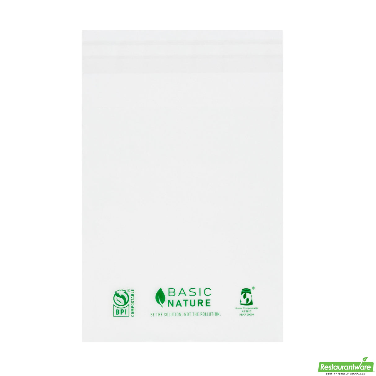 Bags, Self-Sealing, Basic Nature 4.75 x 4 Inch, Plastic, Clear, PLA, PBAT Lip & Tape,100 - 1 EACH