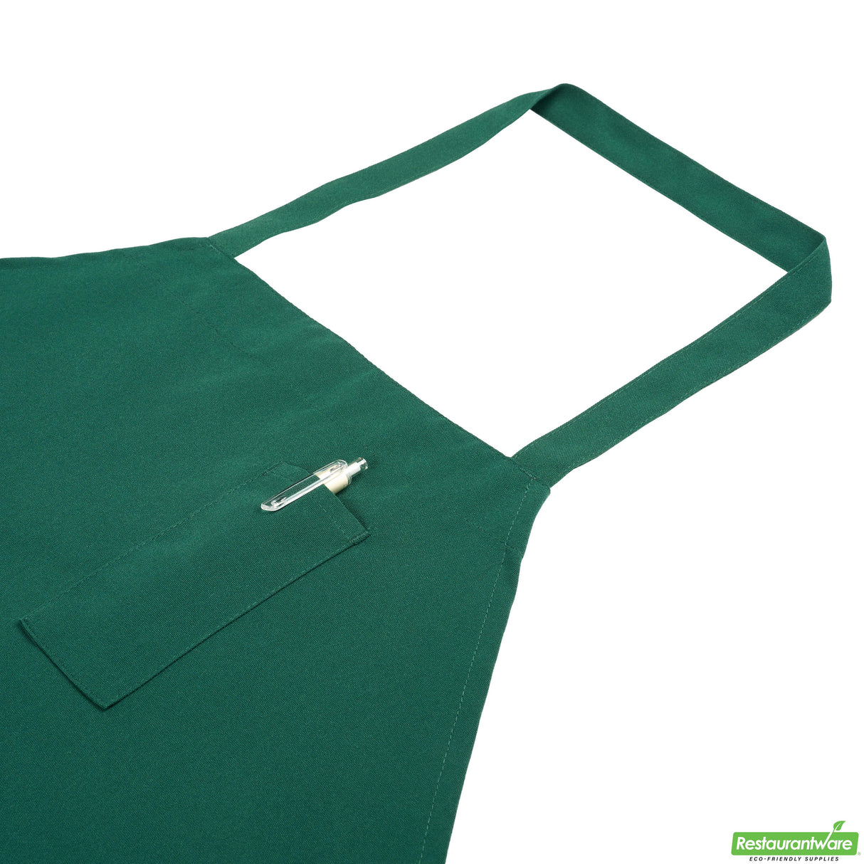 Aprons, Bib, RW Base, Green, 32.50 x 27.50 Inch, 3-Pocket,100 - 1 EACH