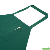 Aprons, Bib, RW Base, Green, 32.50 x 27.50 Inch, 3-Pocket,100 - 1 EACH