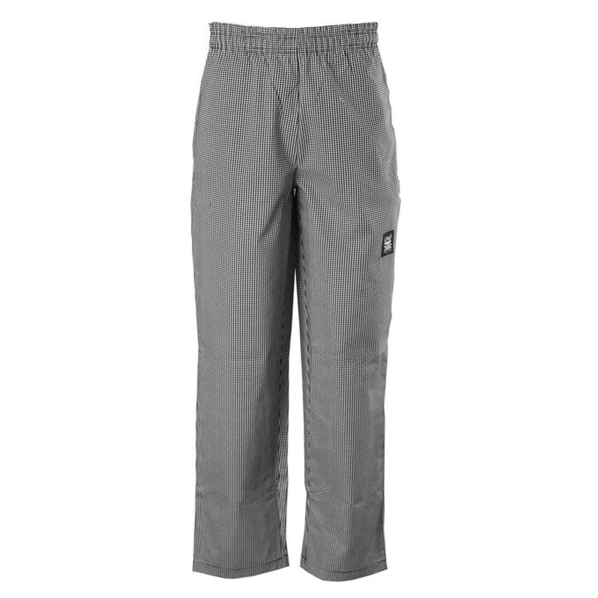 Pants, Chef, Houndstooth, Medium, Poly/Cotton Blend, Baggy,1 - 1 EACH