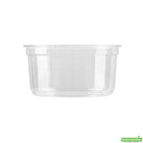 Containers, To-Go Deli, Thermo Tek 12 Ounce, Plastic, Clear, 4.50 x 4.50 x 2.25 Inch, Round,4 - 25 COUNT
