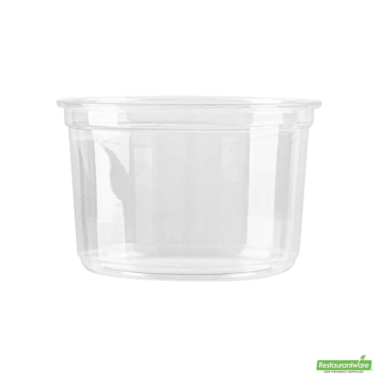 Containers, To-Go Deli, Thermo Tek 16 Ounce, Plastic, Clear, 4.50 x 4.50 x 3 Inch, Round,4 - 25 COUNT