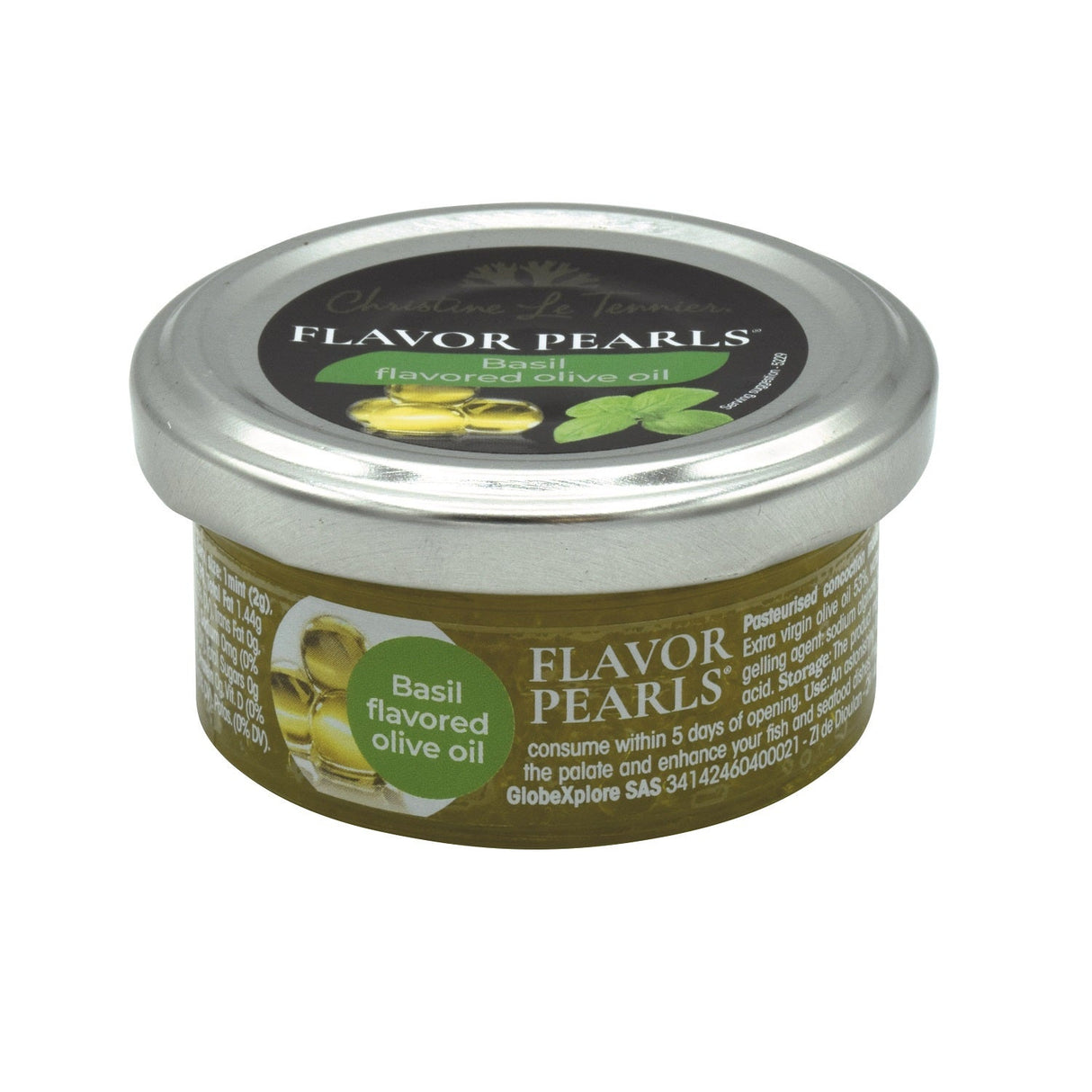 Flavor Pearls, Olive Oil, Basil, Extra Virgin,12 - 1.6 OUNCE