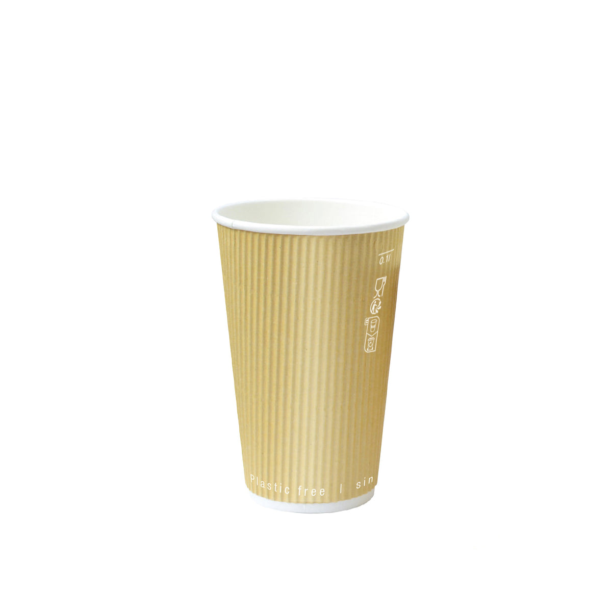 Cups, 8 Ounce, Paper, Kraft, Ripple-Wall,20 - 50 COUNT
