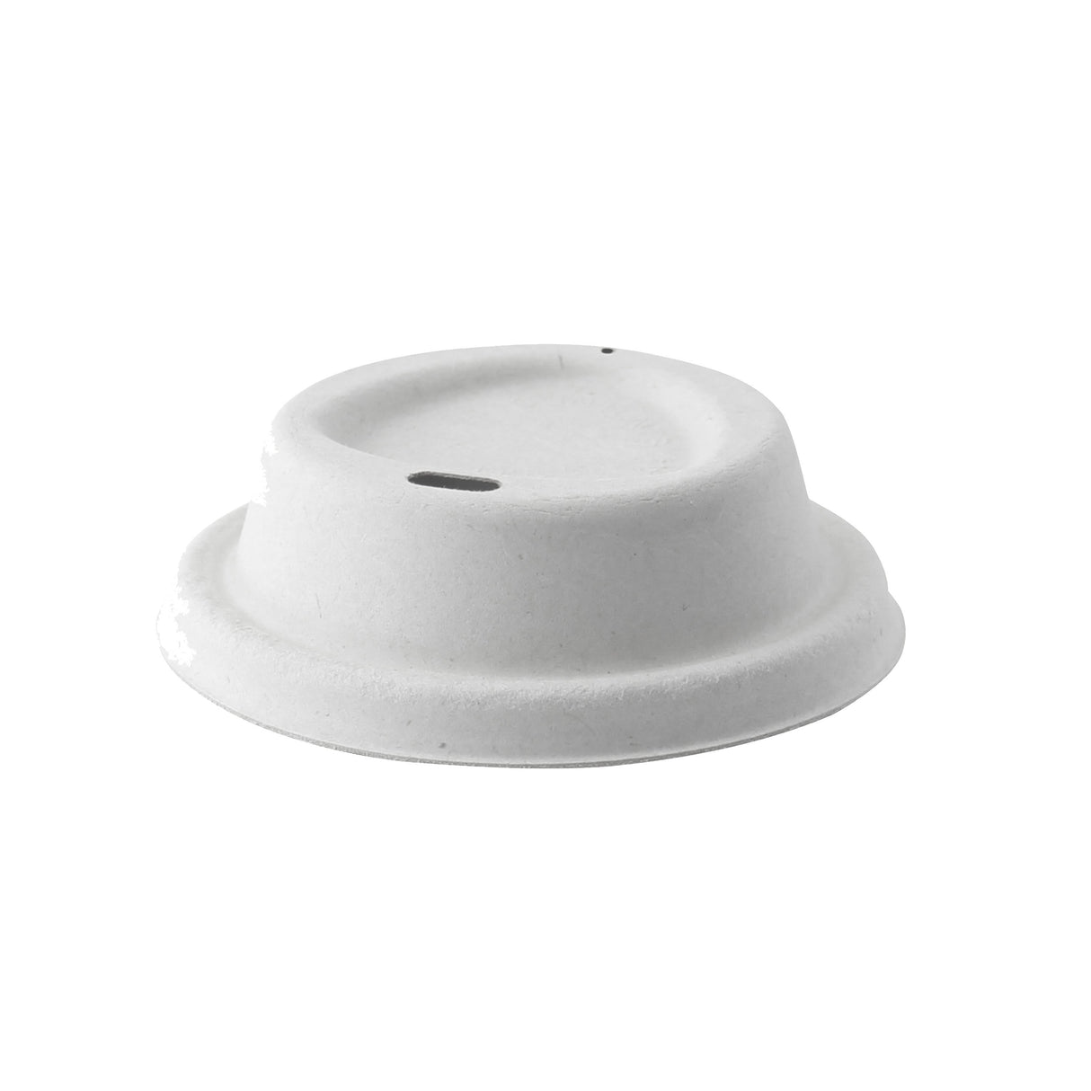 Lids, Sip-Thru, Sugarcane Fiber, White, for Coffee Cups,10 - 50 COUNT