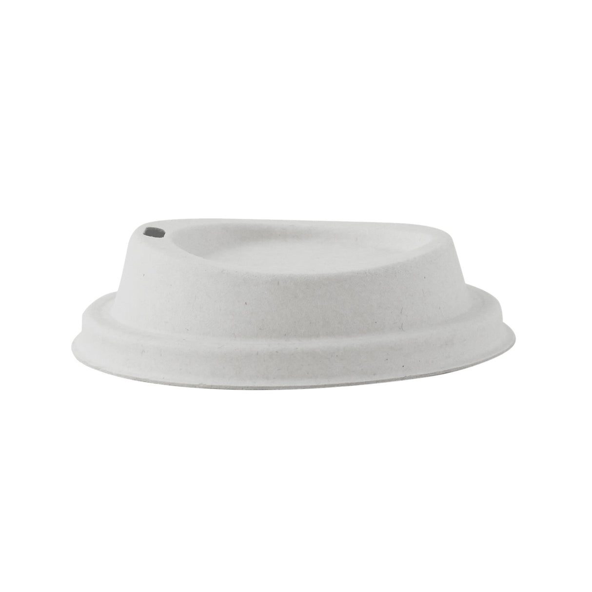 Lids, Sip-Thru, Sugarcane Fiber, White, for Coffee Cups,10 - 50 COUNT