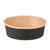 Bowls, Buckaty 16 Ounce, Paper, Black & Kraft, 5.9 x 5 x 1.77 Inch,8 - 45 COUNT